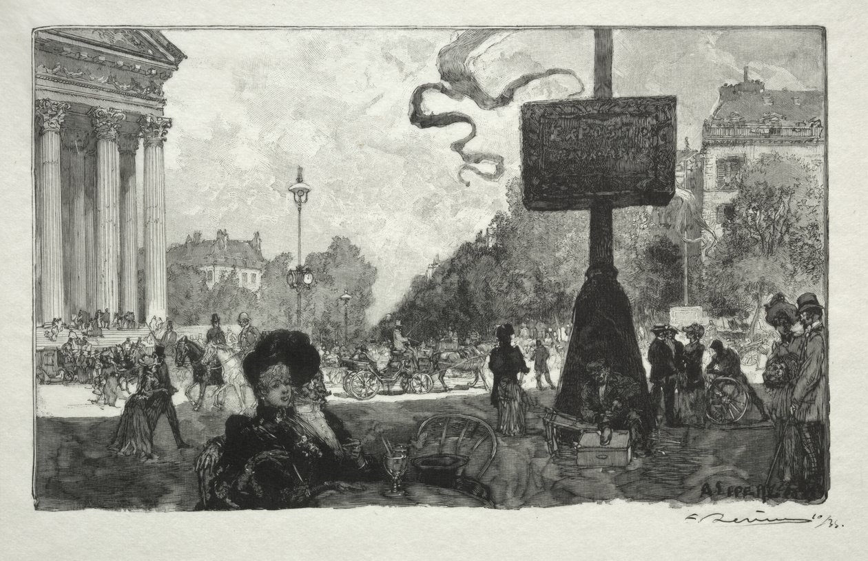 Hjørnet av Royal Street av Auguste Louis Lepère