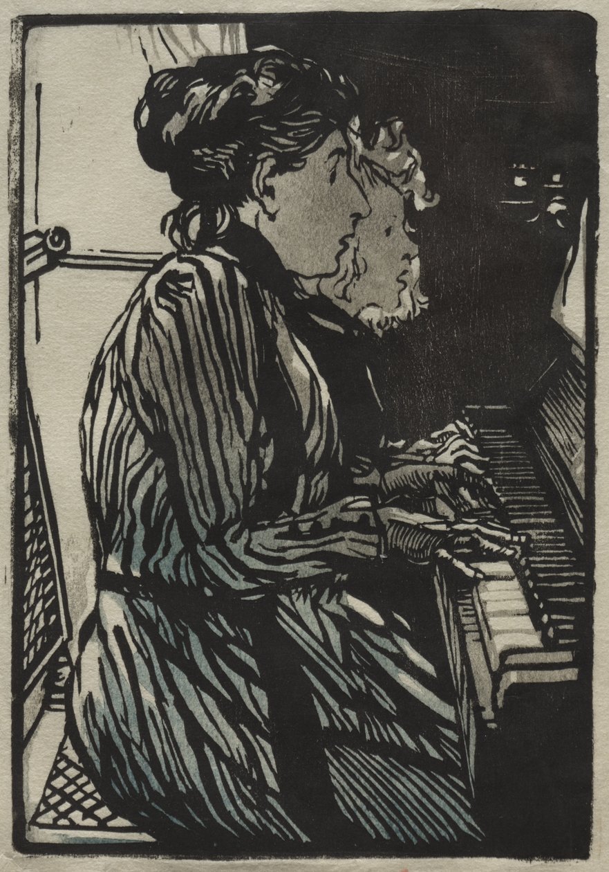 Studie med fire hender av Auguste Louis Lepère