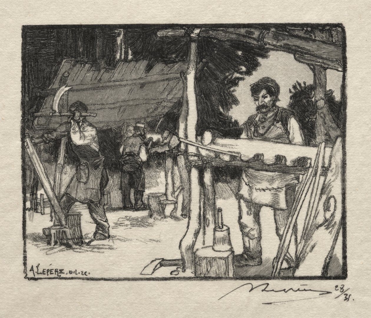 Lamellmakeren av Auguste Louis Lepère