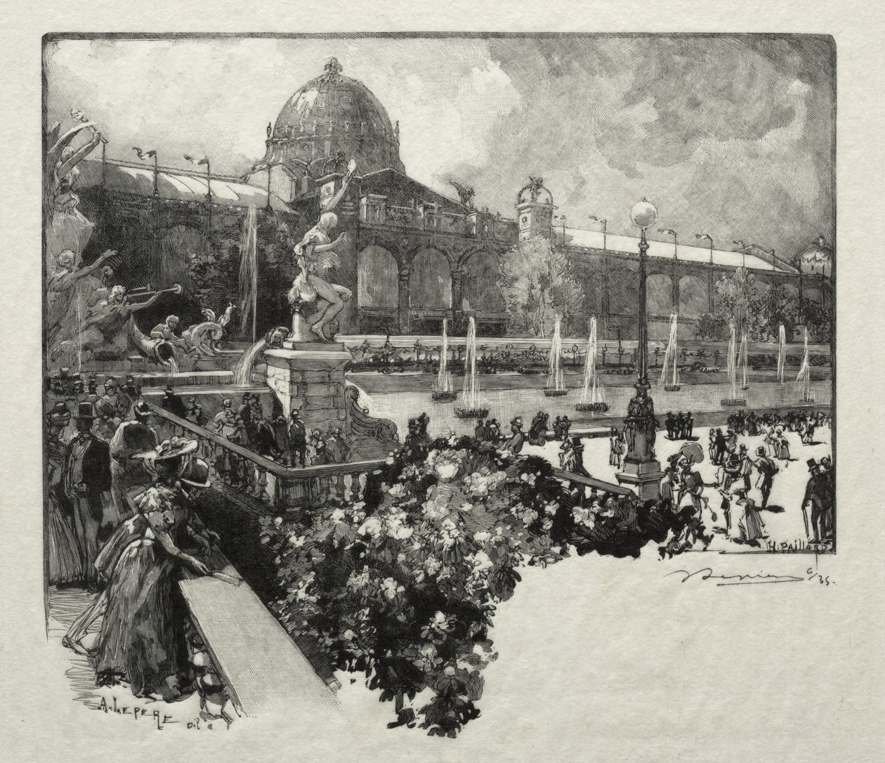 De frie kunsters palass, eksteriør av Auguste Louis Lepère