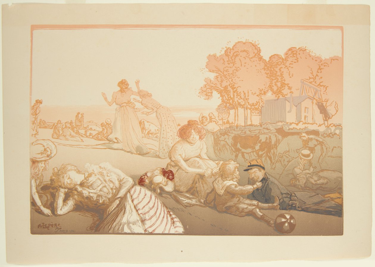 Moderne hyrdedikt av Auguste Louis Lepère