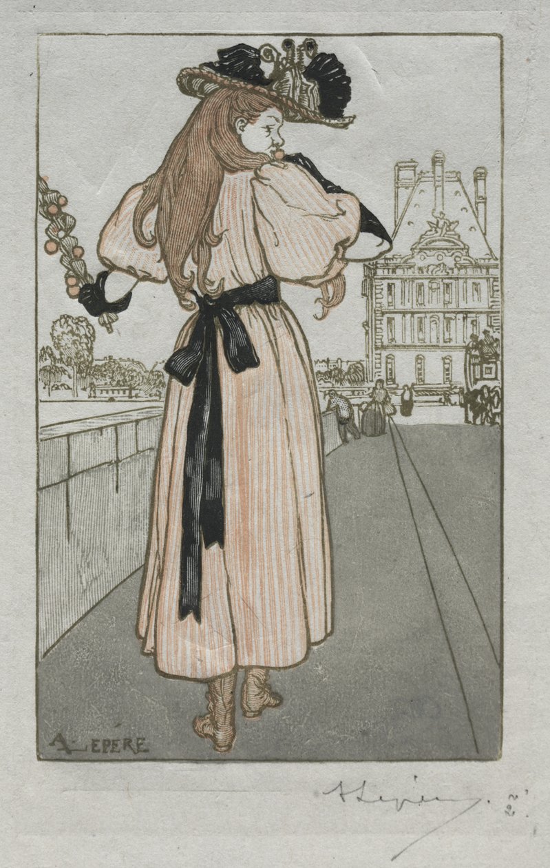 Paris Almanac, 1897: Vår av Auguste Louis Lepère
