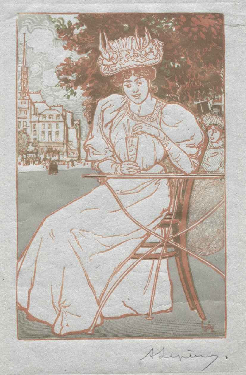 Paris Almanac, 1897: Sommer av Auguste Louis Lepère