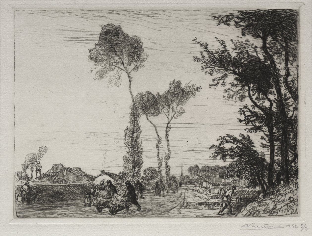 Retur fra St. Jean-de-Mont Market av Auguste Louis Lepère