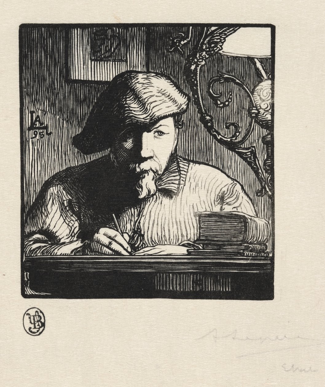 Selvportrett av Auguste Louis Lepère