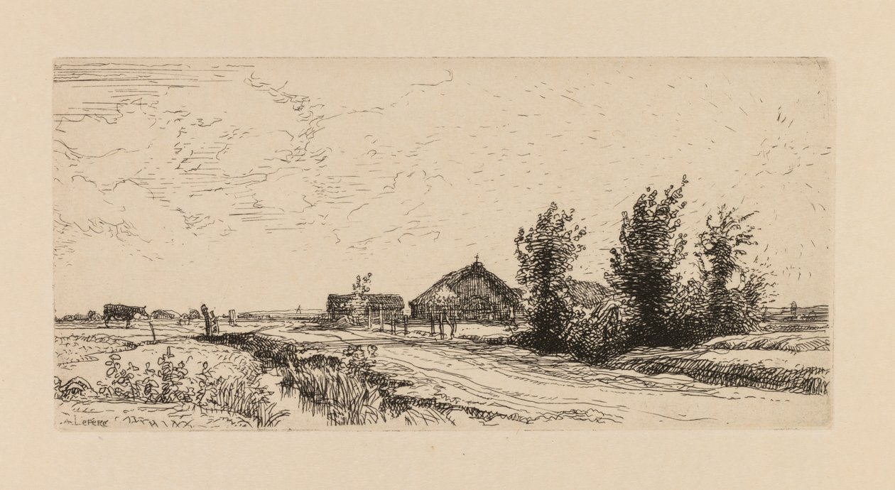 Auguste Lepère: Den lille kuhyrden. av Auguste Louis Lepère