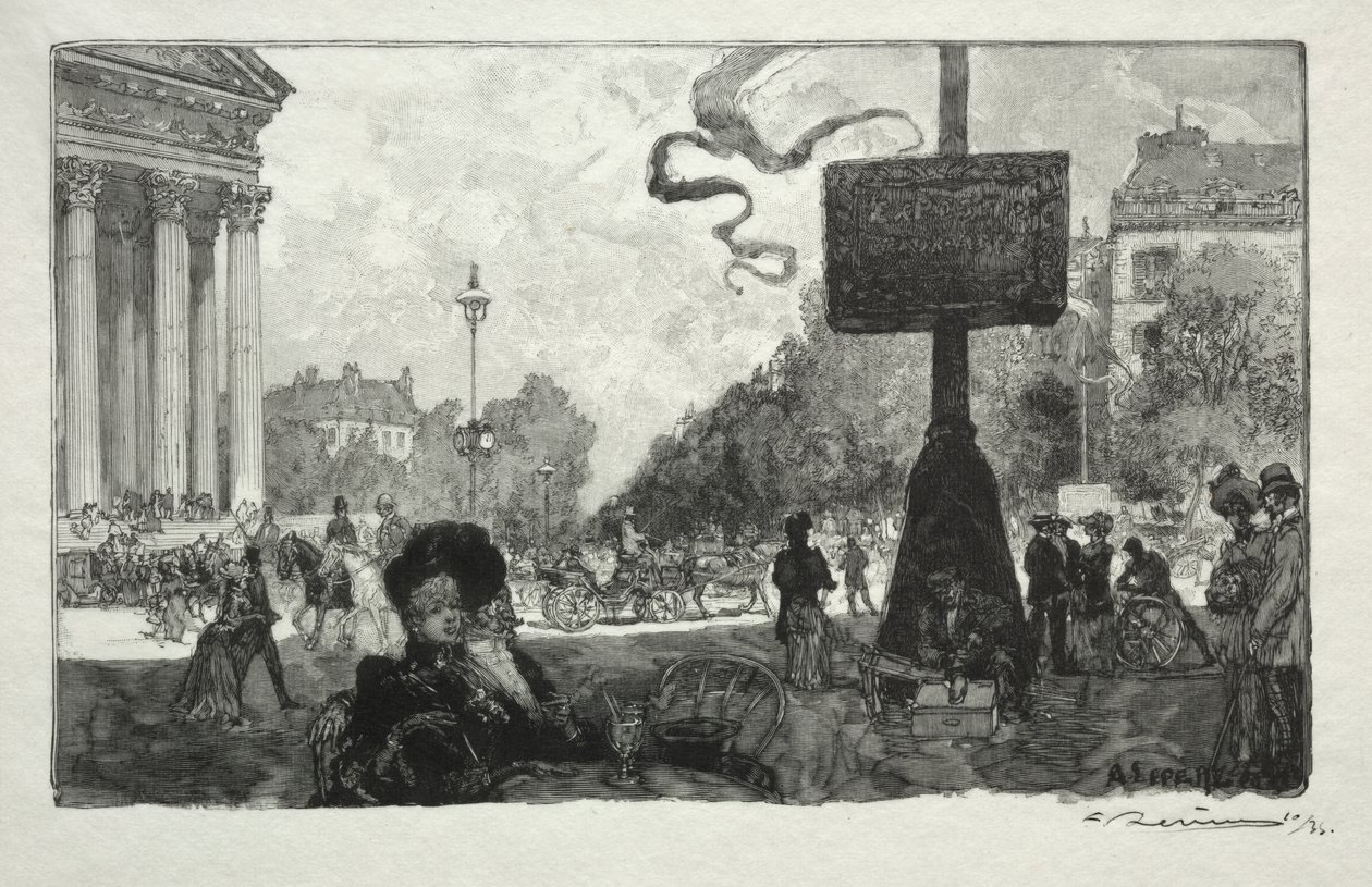 Hjørnet av Royal Street av Auguste Louis Lepère