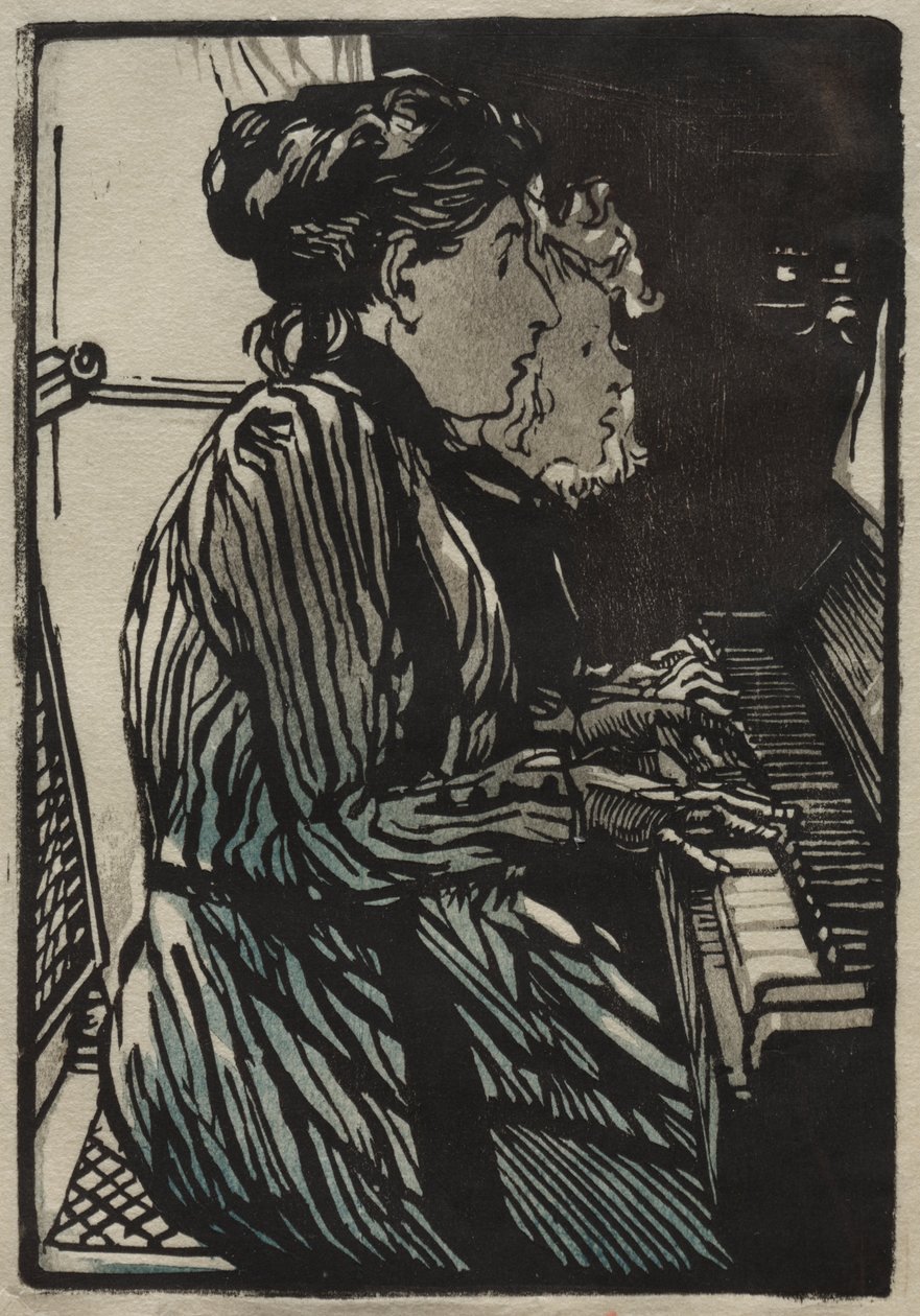 Studie med fire hender av Auguste Louis Lepère