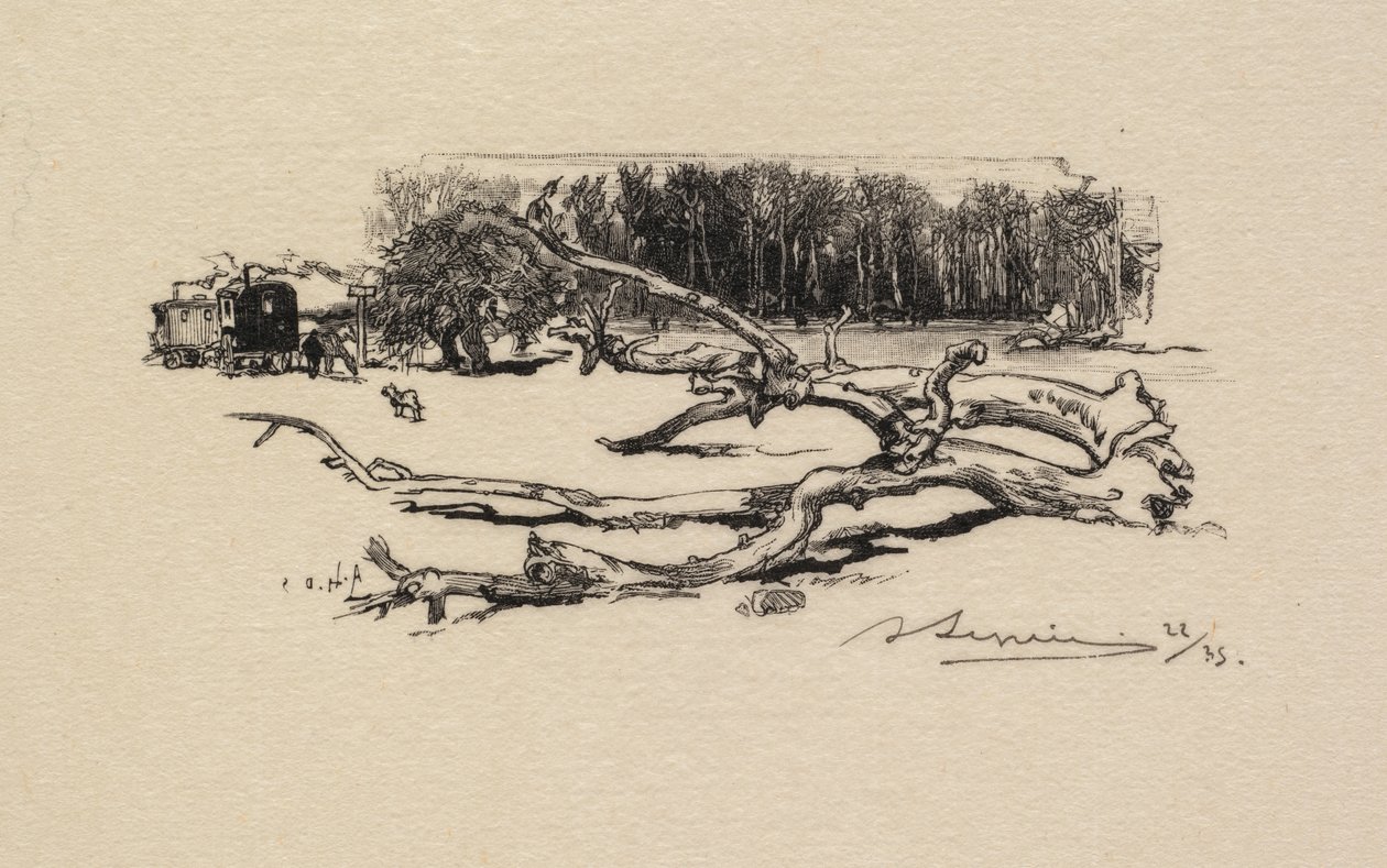 Fontainebleau Forest: Crossroads of the Thorn The Forest of Fontainebleau: Crossroads of the Thorn, 1890. av Auguste Louis Lepère