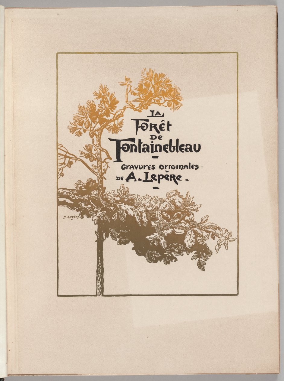 Fontainebleau-skogen: Dekke av Auguste Louis Lepère