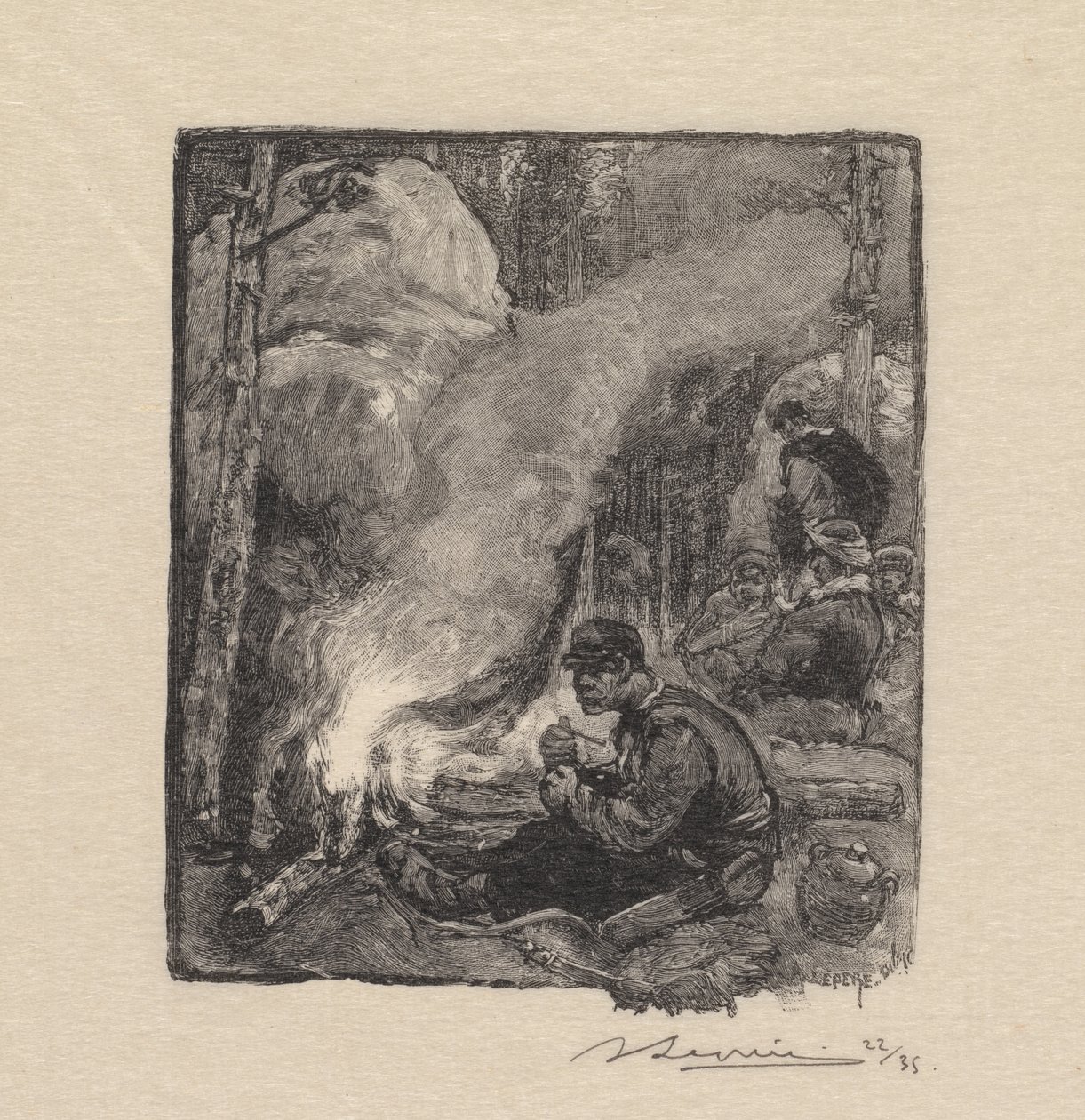 Fontainebleau Forest: Woodcutters Meal The Forest of Fontainebleau: The Lumberjacks
