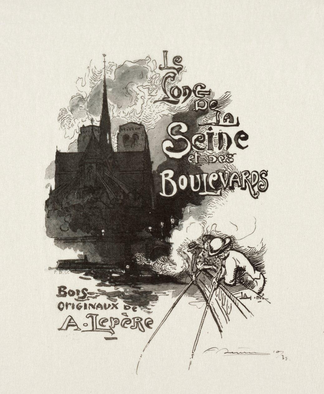 Frontispice: Langs Seinen og Boulevardene av Auguste Louis Lepère