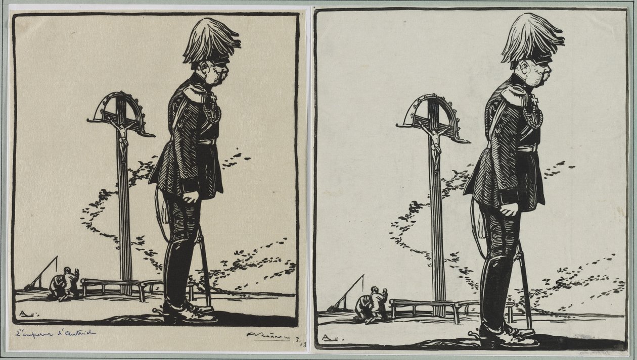 Keiser av Østerrike, 1914. av Auguste Louis Lepère