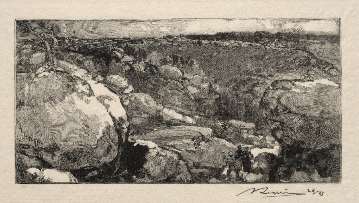 Long-Rocher-sirkuset. av Auguste Louis Lepère