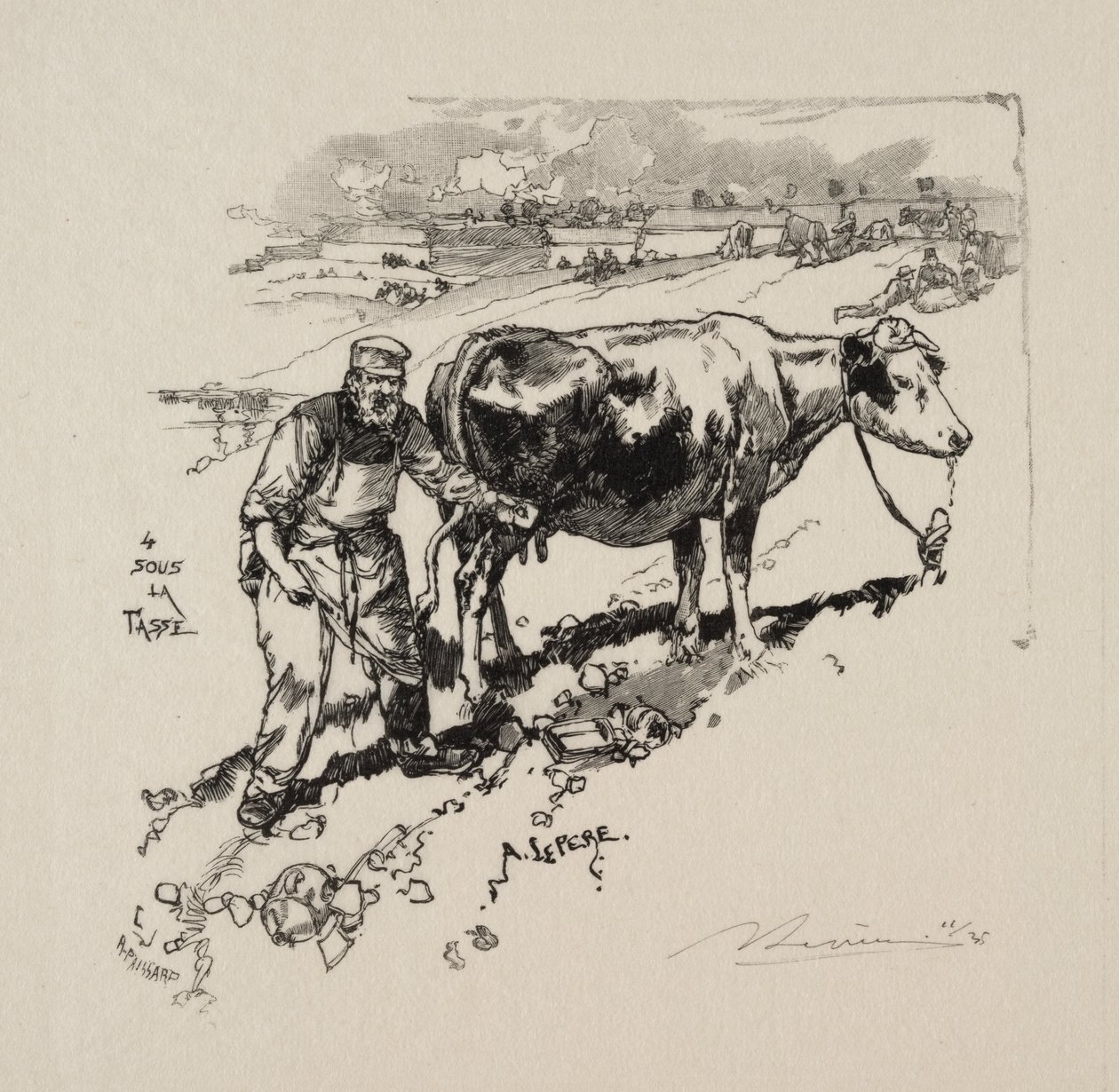 Melkehandleren av Auguste Louis Lepère