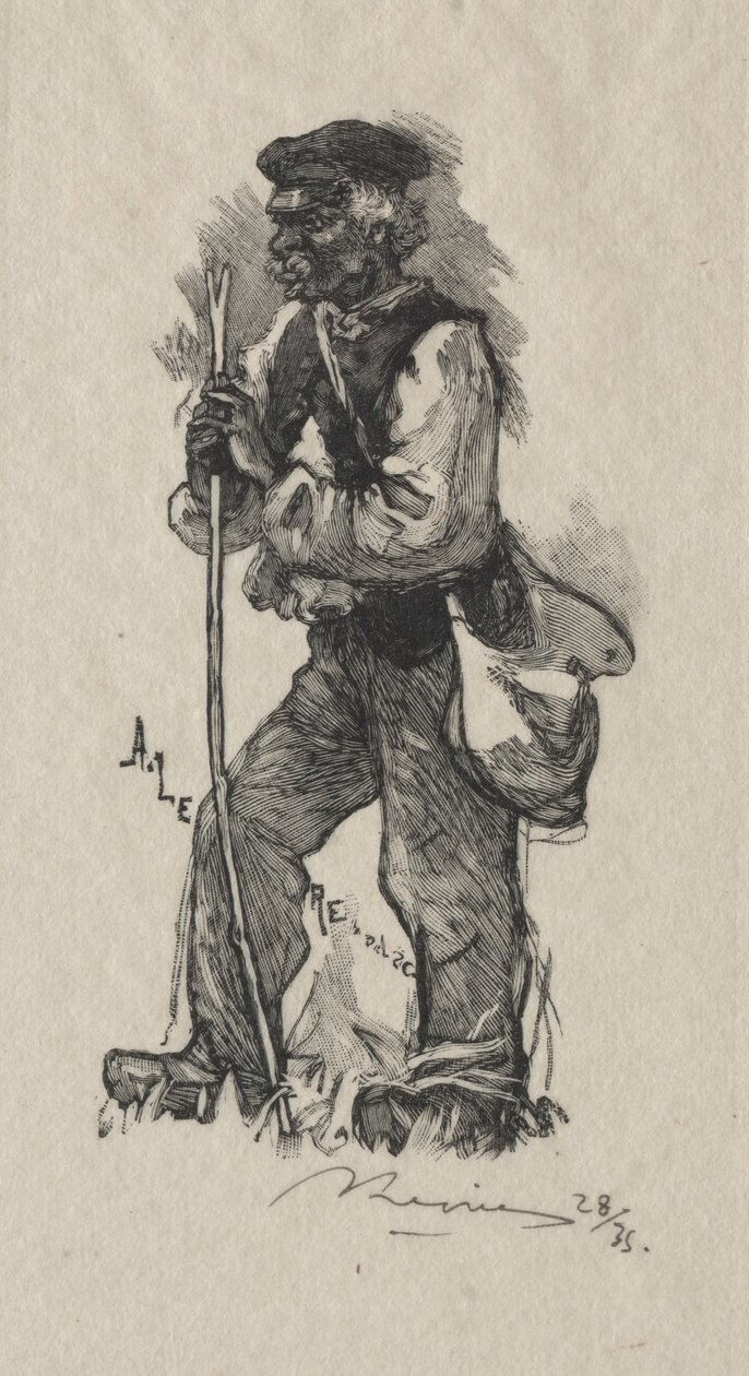 Slangetakeren, 1889. av Auguste Louis Lepère