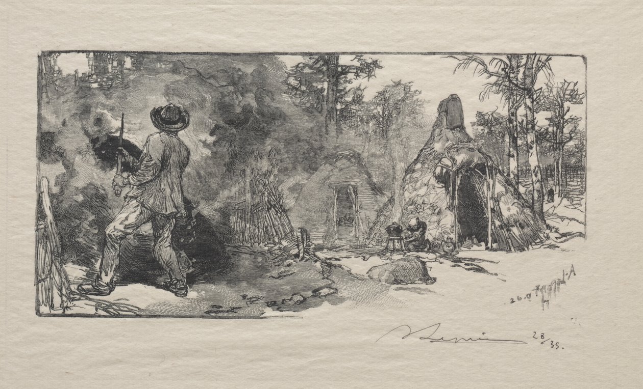 Charbonnieres av Auguste Louis Lepère