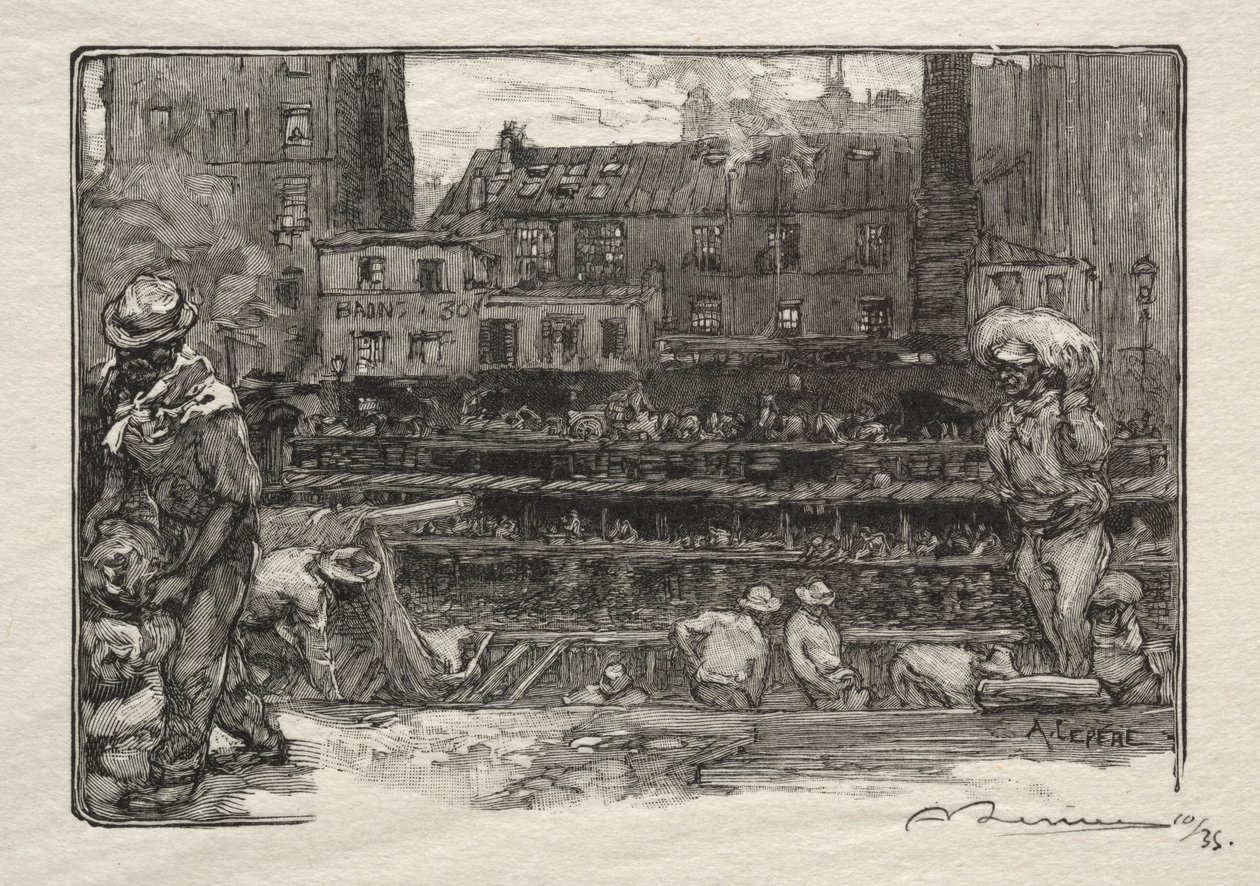 Gipsavlastere. av Auguste Louis Lepère