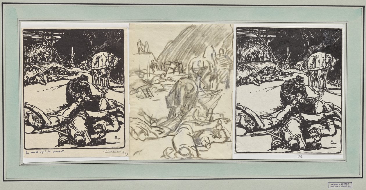 De døde etter kampen av Auguste Louis Lepère