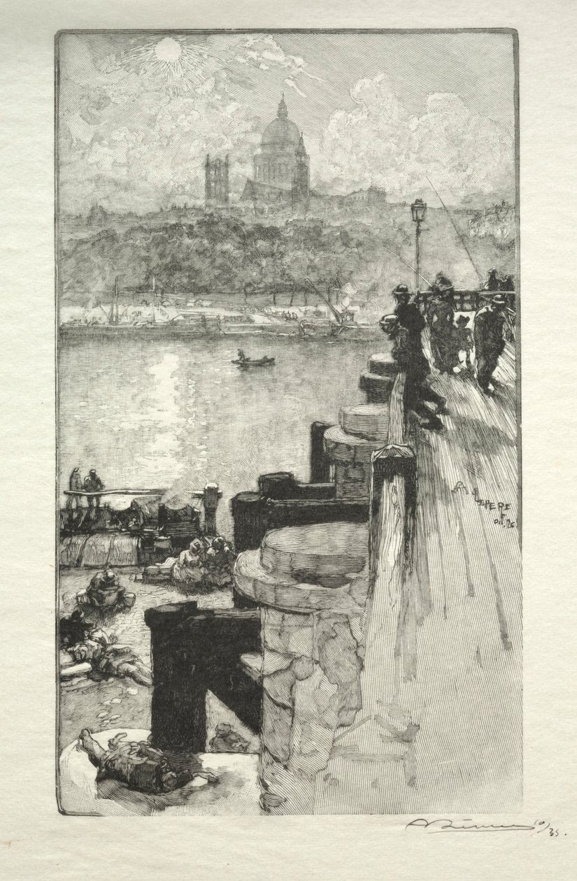 Montagne Ste. Genevieve. av Auguste Louis Lepère