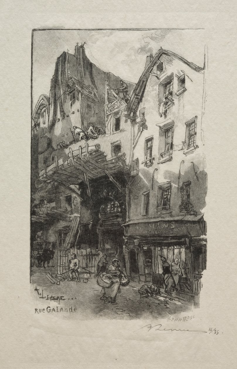 Galande gate av Auguste Louis Lepère