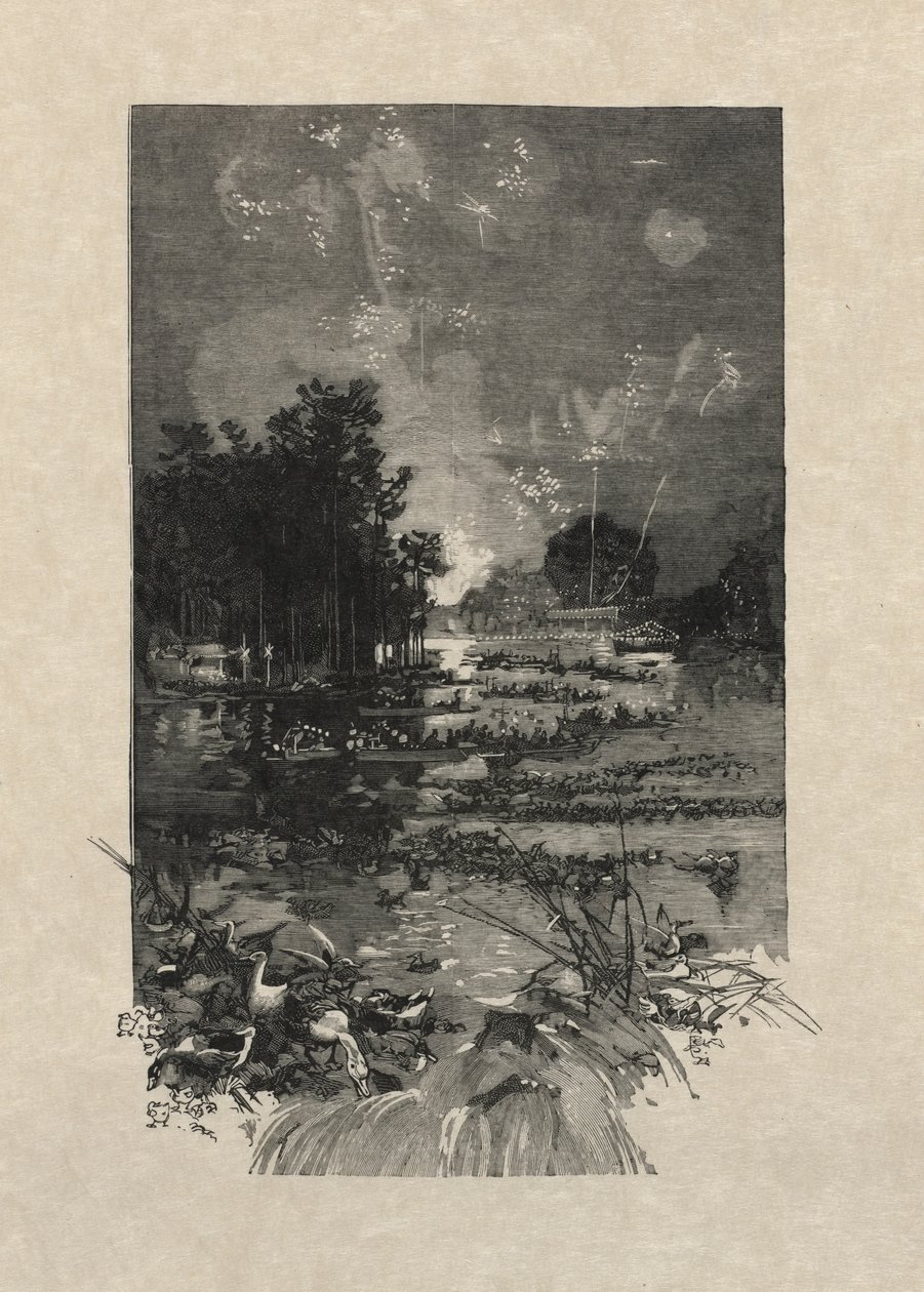 Festivalen for pliktofrene, 1884. av Auguste Louis Lepère