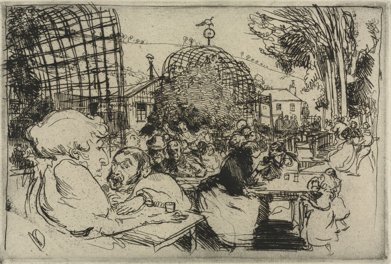 De to pukkelryggene, 1893. av Auguste Louis Lepère