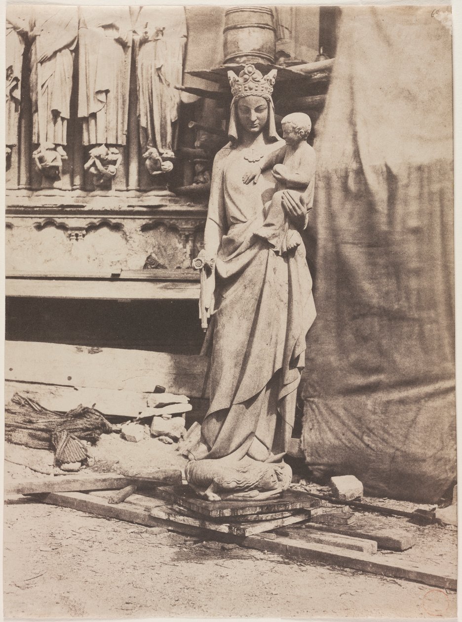 Statue av jomfruen, Notre Dame de Paris av Auguste Mestral