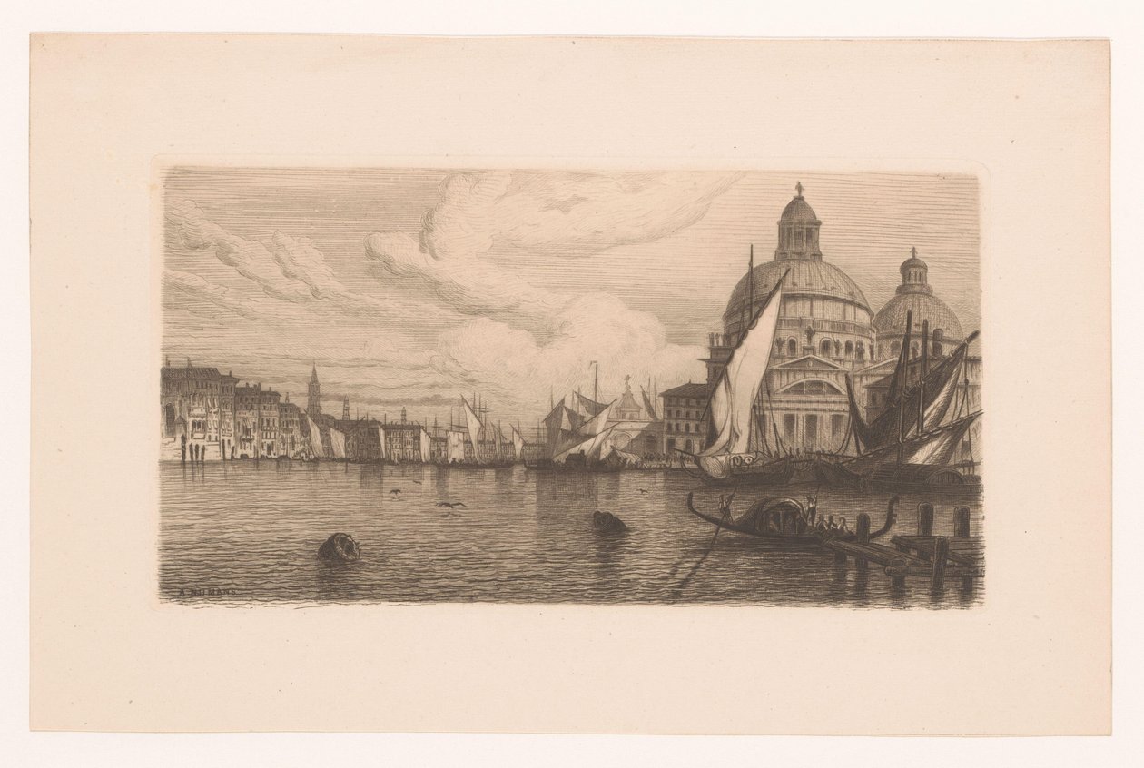Canale Grande i Venezia av Auguste Numans