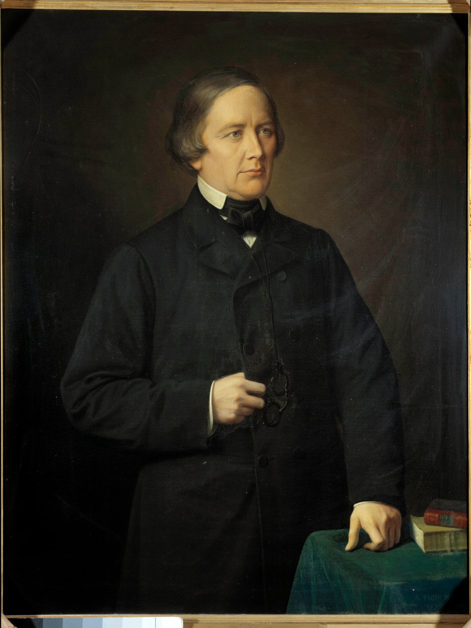 Portrett av Charles Forbes, greve av Montalembert (1810-1870) journalist og politiker Maleri av Auguste Pichon (1805-1900). 1879. av Auguste Pichon