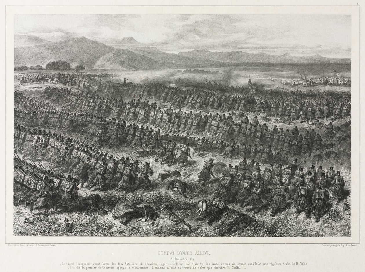 Kampen i Oued-alleg, 31. desember 1839 av Auguste Raffet