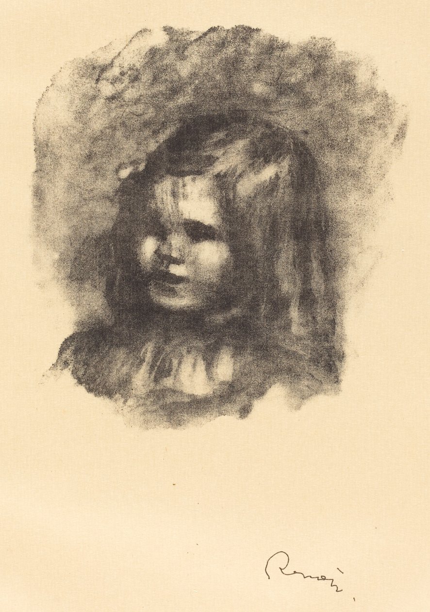 Claude Renoir, svingte til venstre av Auguste Renoir