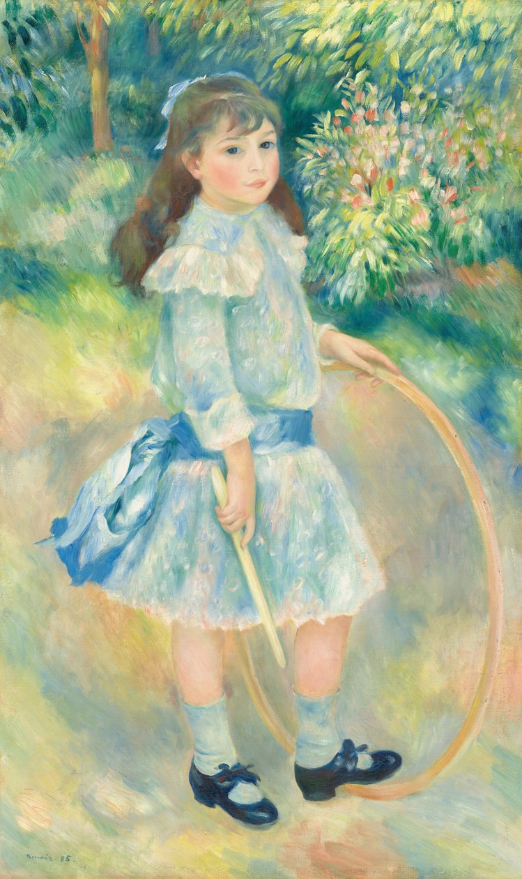 Jente med bøyle av Auguste Renoir