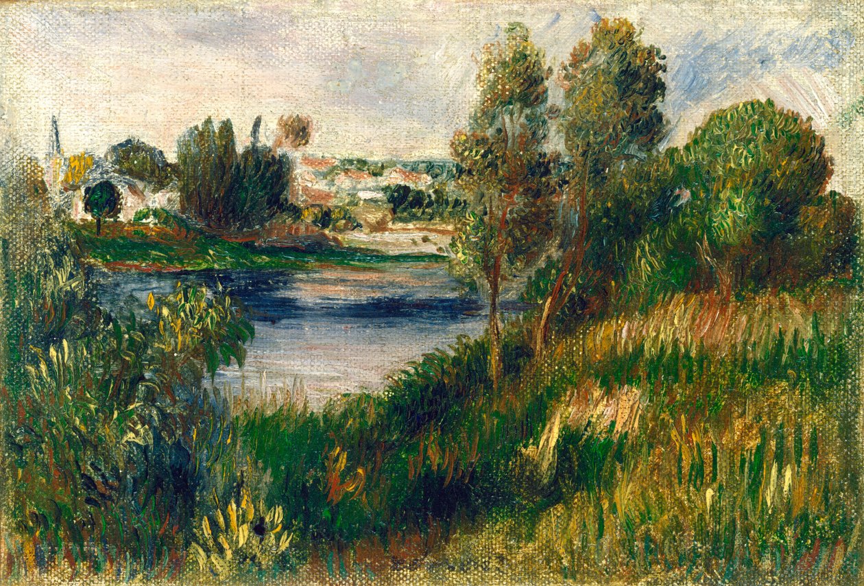 Landskap ved Vétheuil av Auguste Renoir