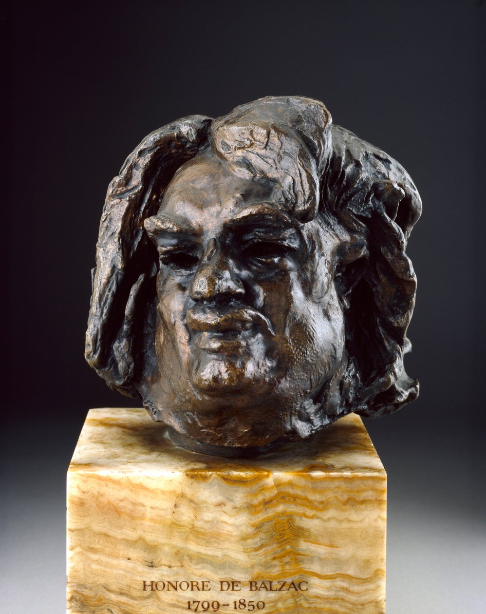 Balzac, Head before the Last Study, c1890s av Auguste Rodin