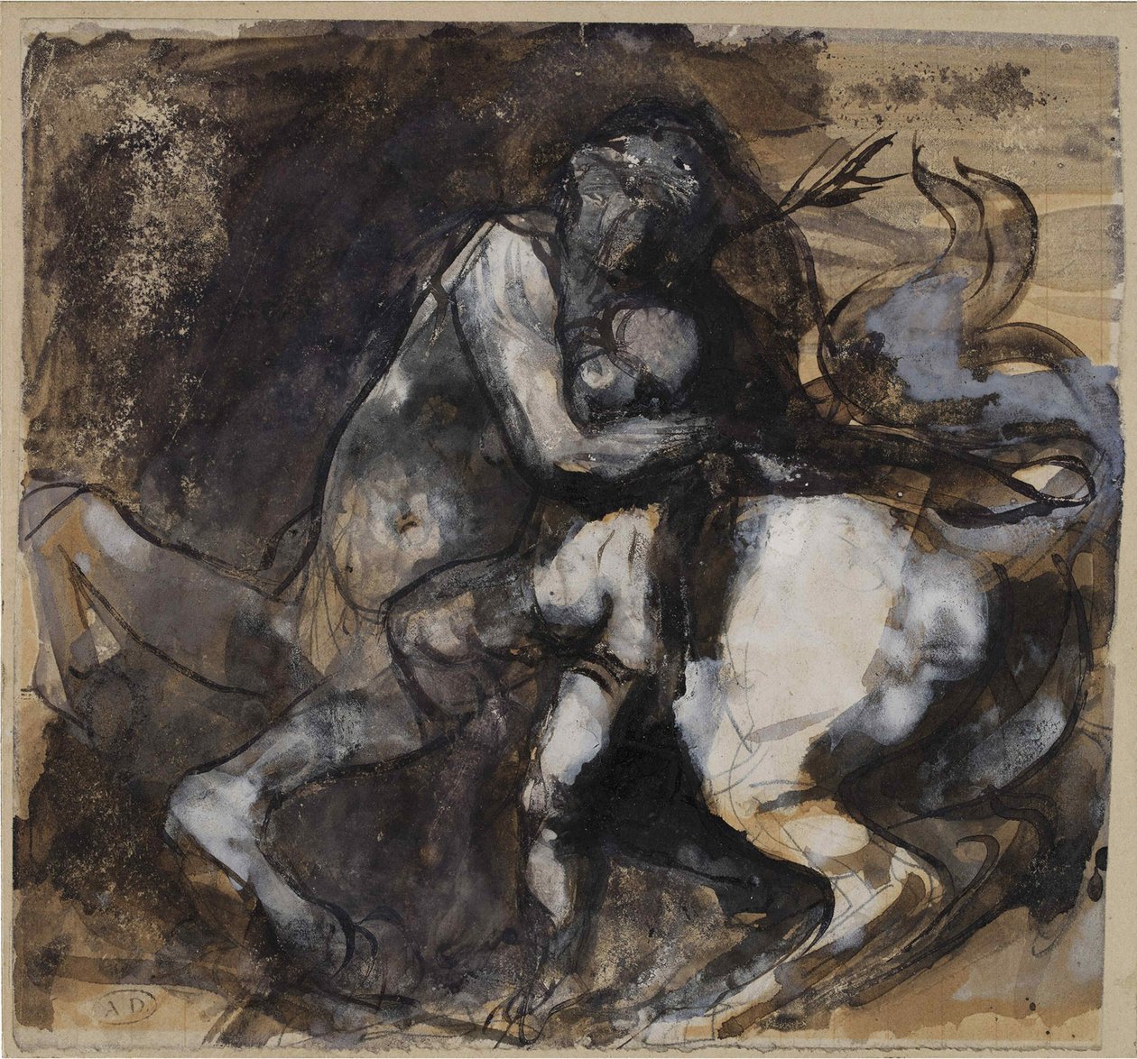 Kentaur og barn, ca. 1890. av Auguste Rodin