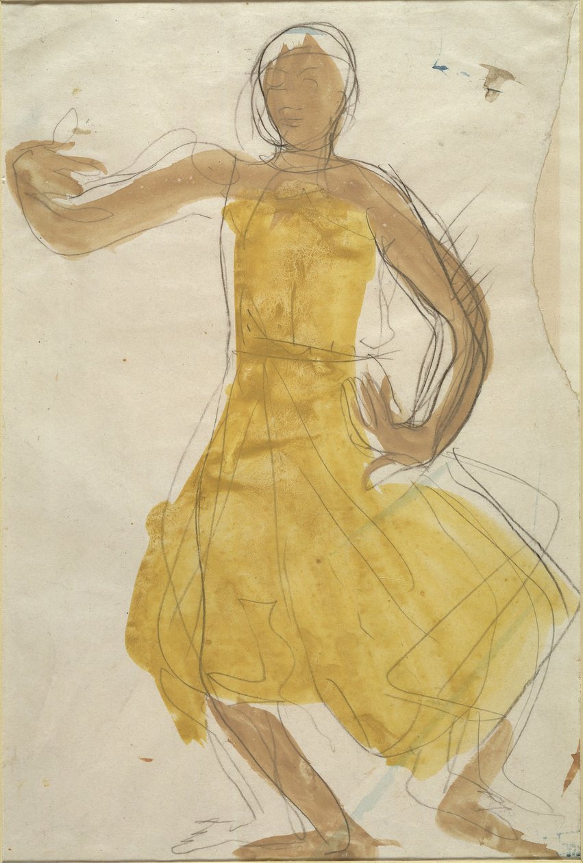 Danser fra Den kongelige kambodsjanske ballett av Auguste Rodin