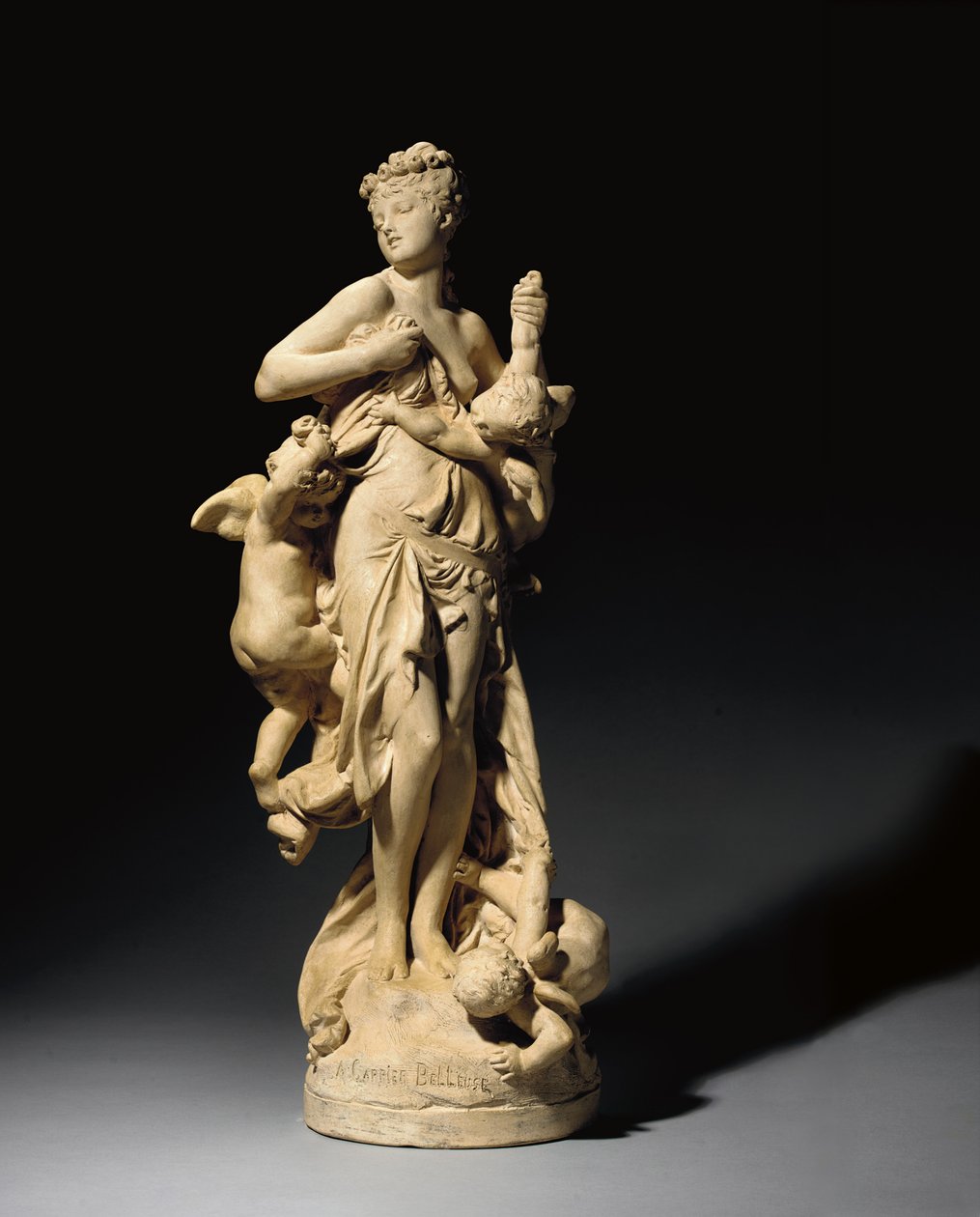 Uskyld plaget av kjærlighet; Innocence Tourmentee par l"Amour, 1871; 1900 av Auguste Rodin