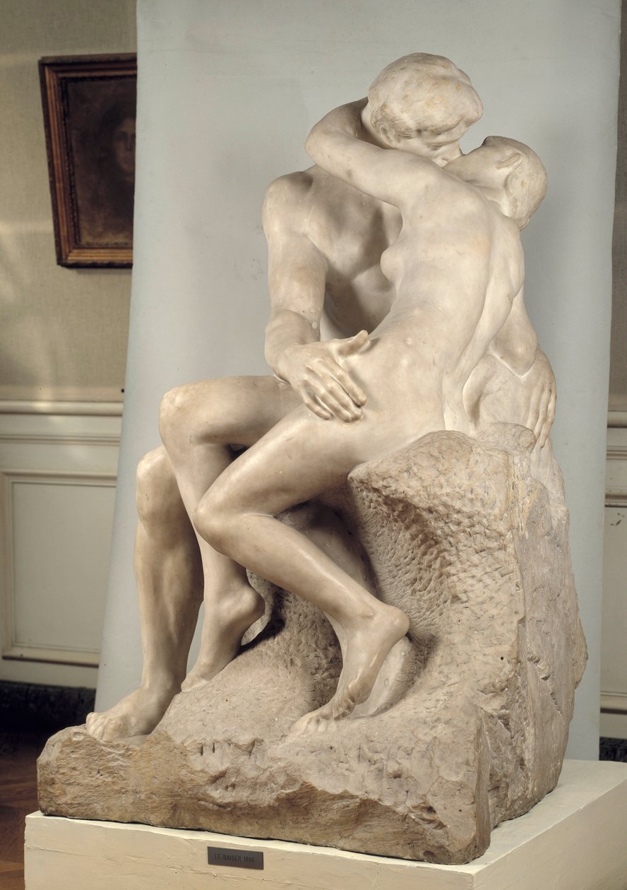 The kiss Marble-skulptur av Auguste Rodin (1840-1917) av Auguste Rodin