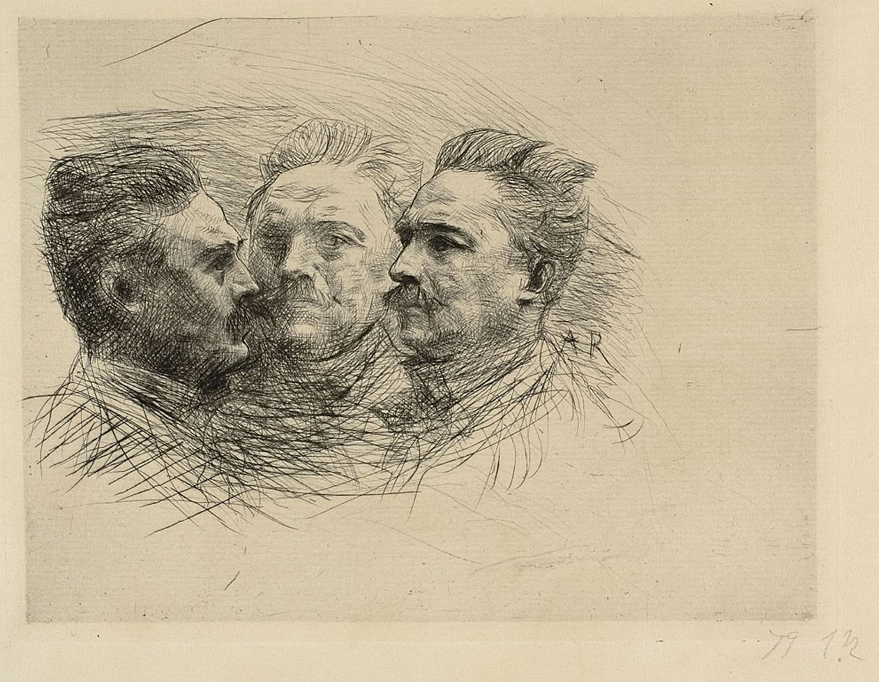 Portrett av Henri Becque av Auguste Rodin
