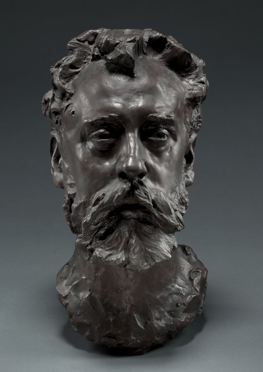 Portrett av William E. Henley, 1882 av Auguste Rodin
