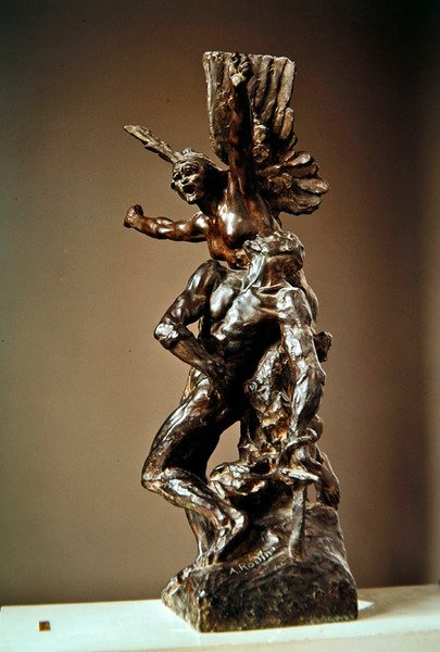 Studie for Call to Arms av Auguste Rodin