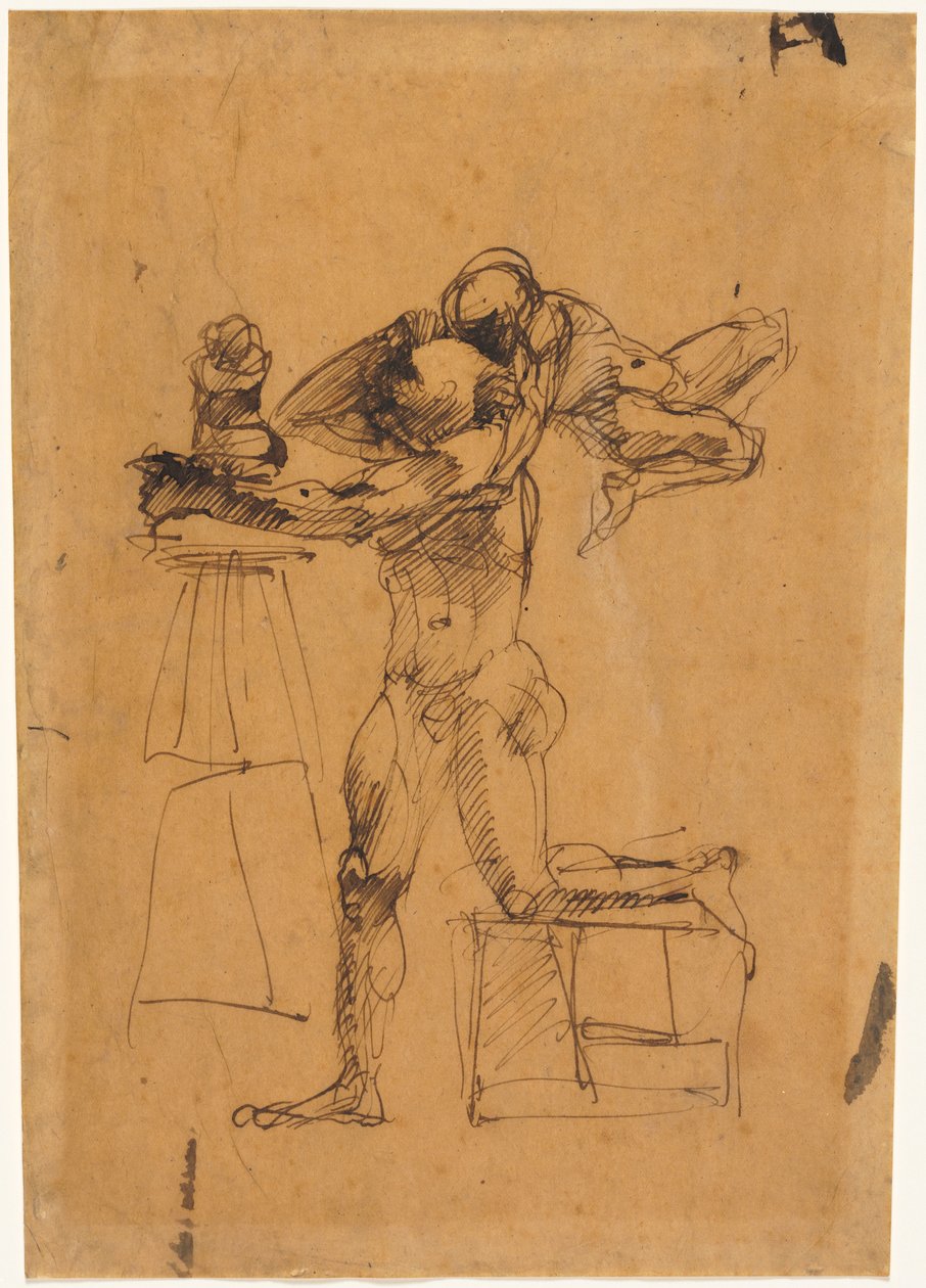Skulptørens geni, ca. 1880-1883. av Auguste Rodin
