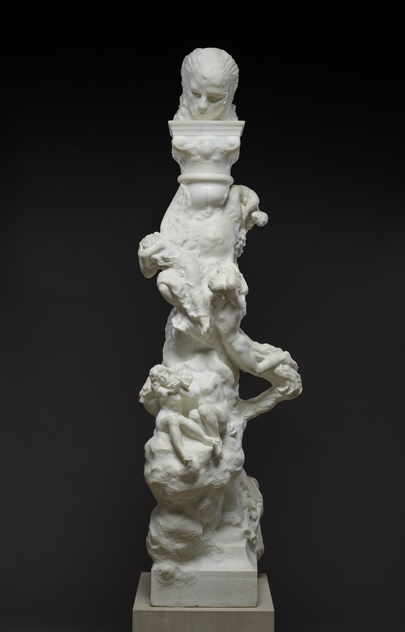 Poeten og det kontemplative livet: Fenaille-søylen, 1896 av Auguste Rodin