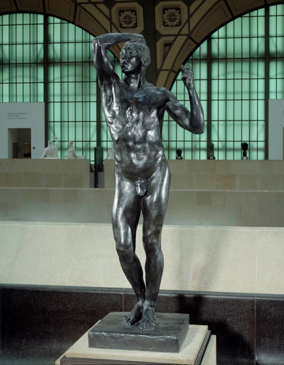 Den frekke bronseskulpturen av Auguste Rodin (1840-1917) Dim. 178 x 59 x 61,5 cm. Etter 1877. Musee d
