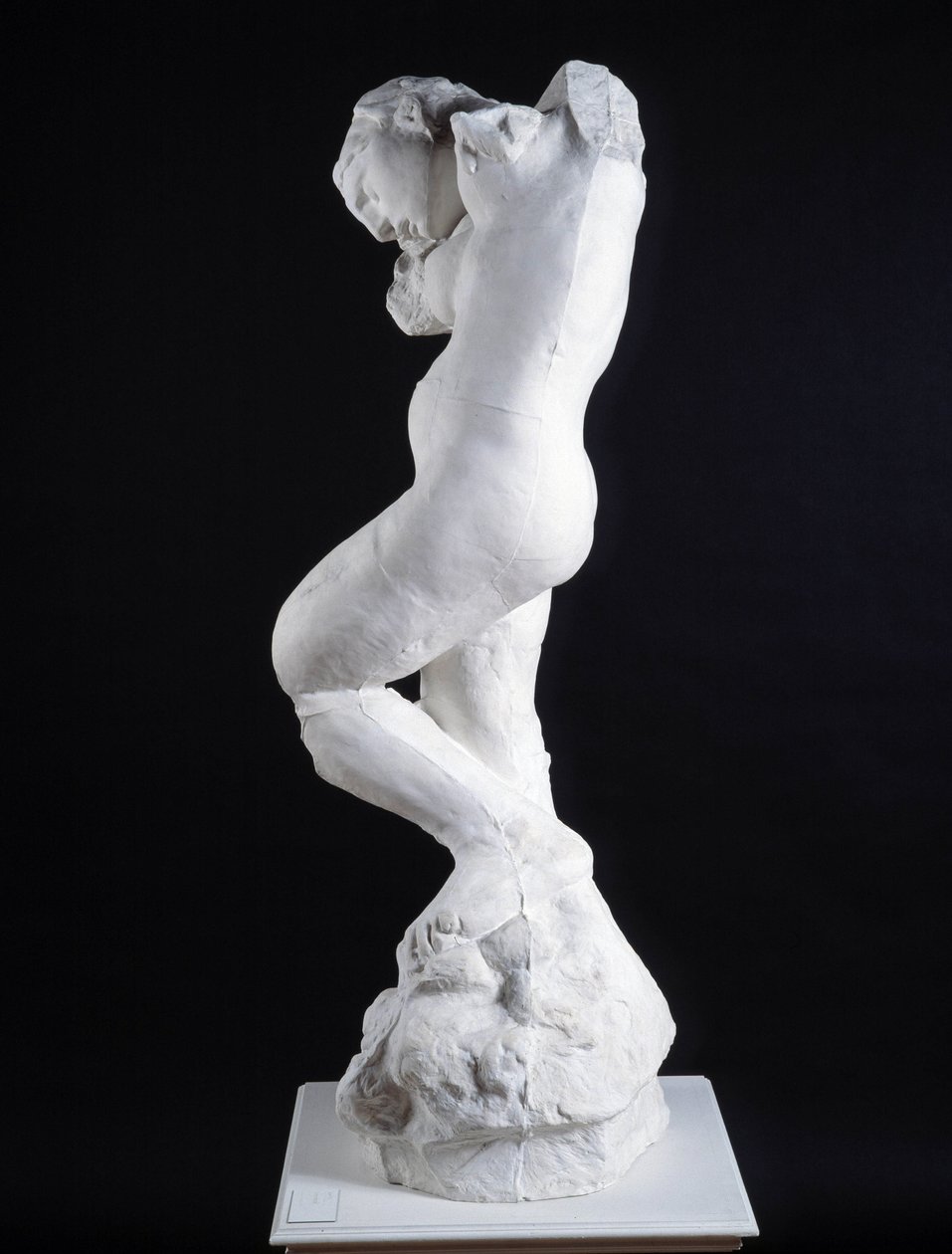 Den indre stemmen, sett fra profilskulpturen (marmor) av Auguste Rodin
