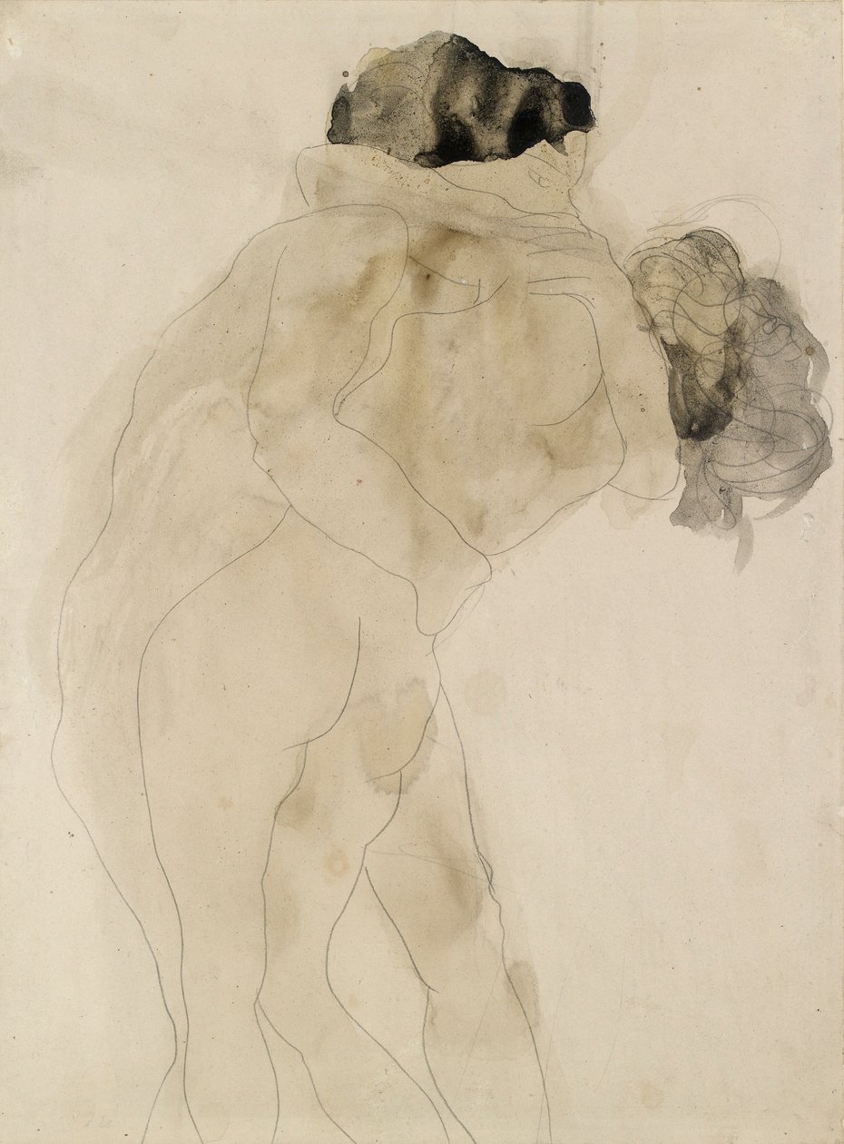To omfavnende figurer, c1900 av Auguste Rodin