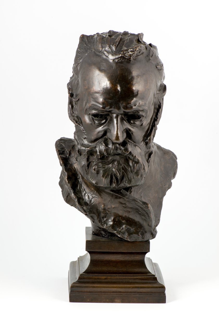 Victor Hugo (bronsestøpt etter originalen fra 1886) (bronse) av Auguste Rodin