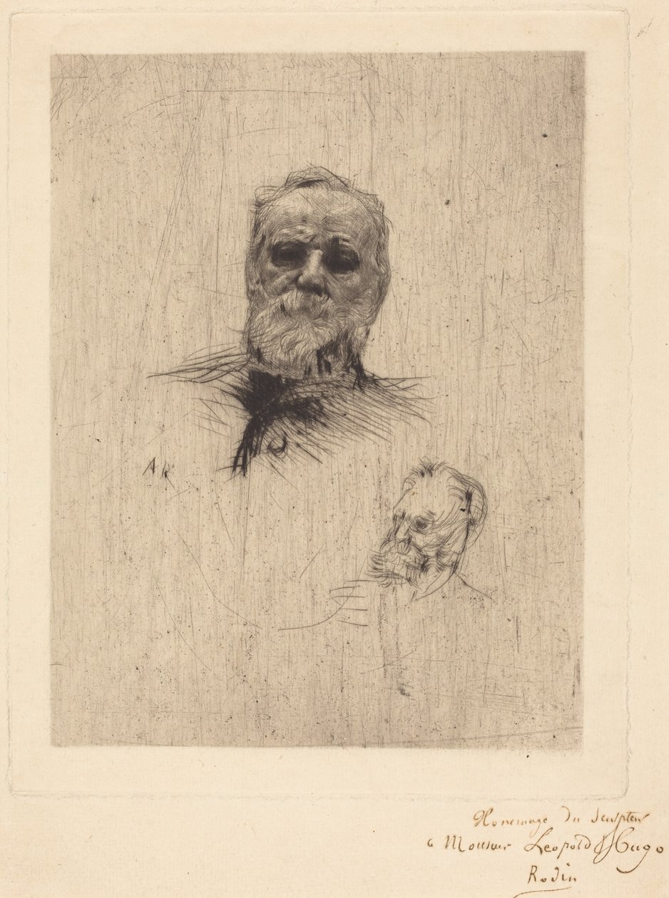 Victor Hugo, De Face av Auguste Rodin