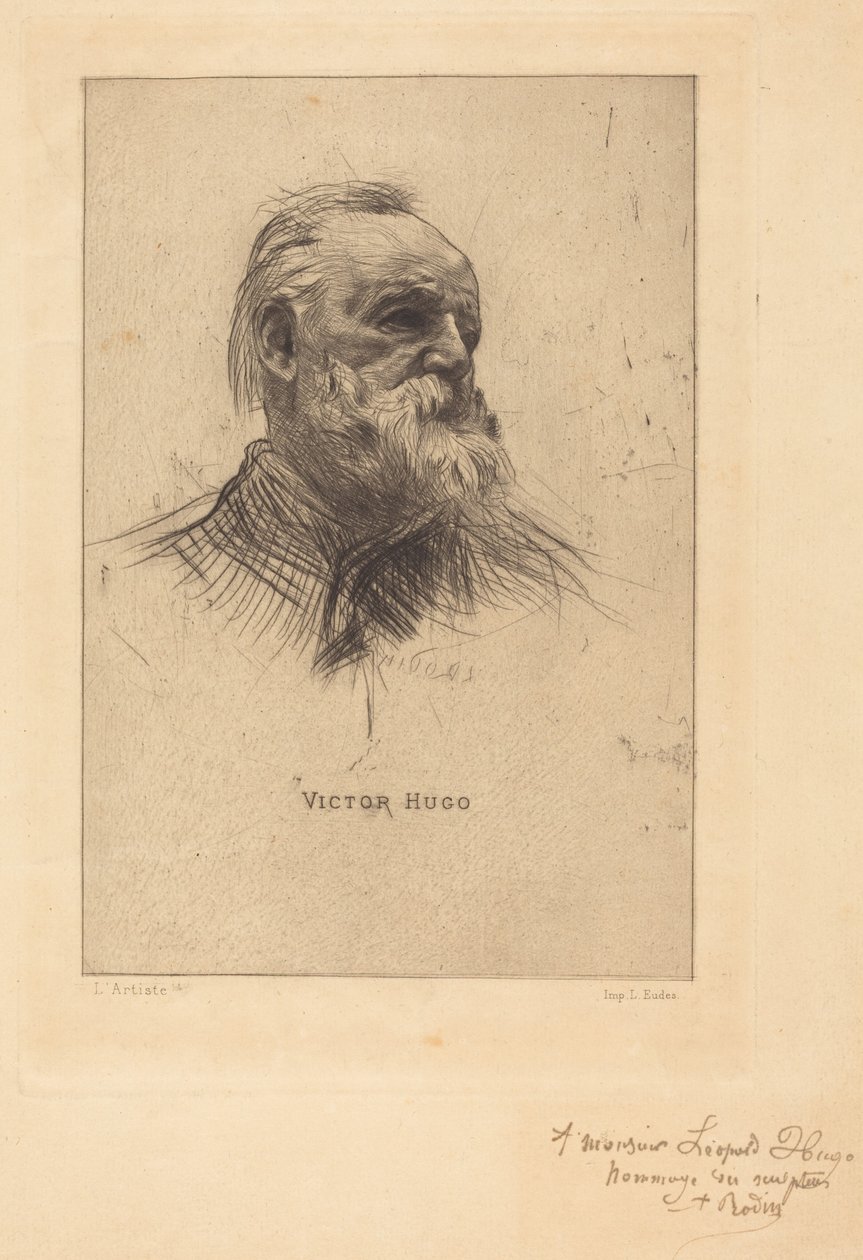 Victor Hugo, «De Trois Quarts» av Auguste Rodin
